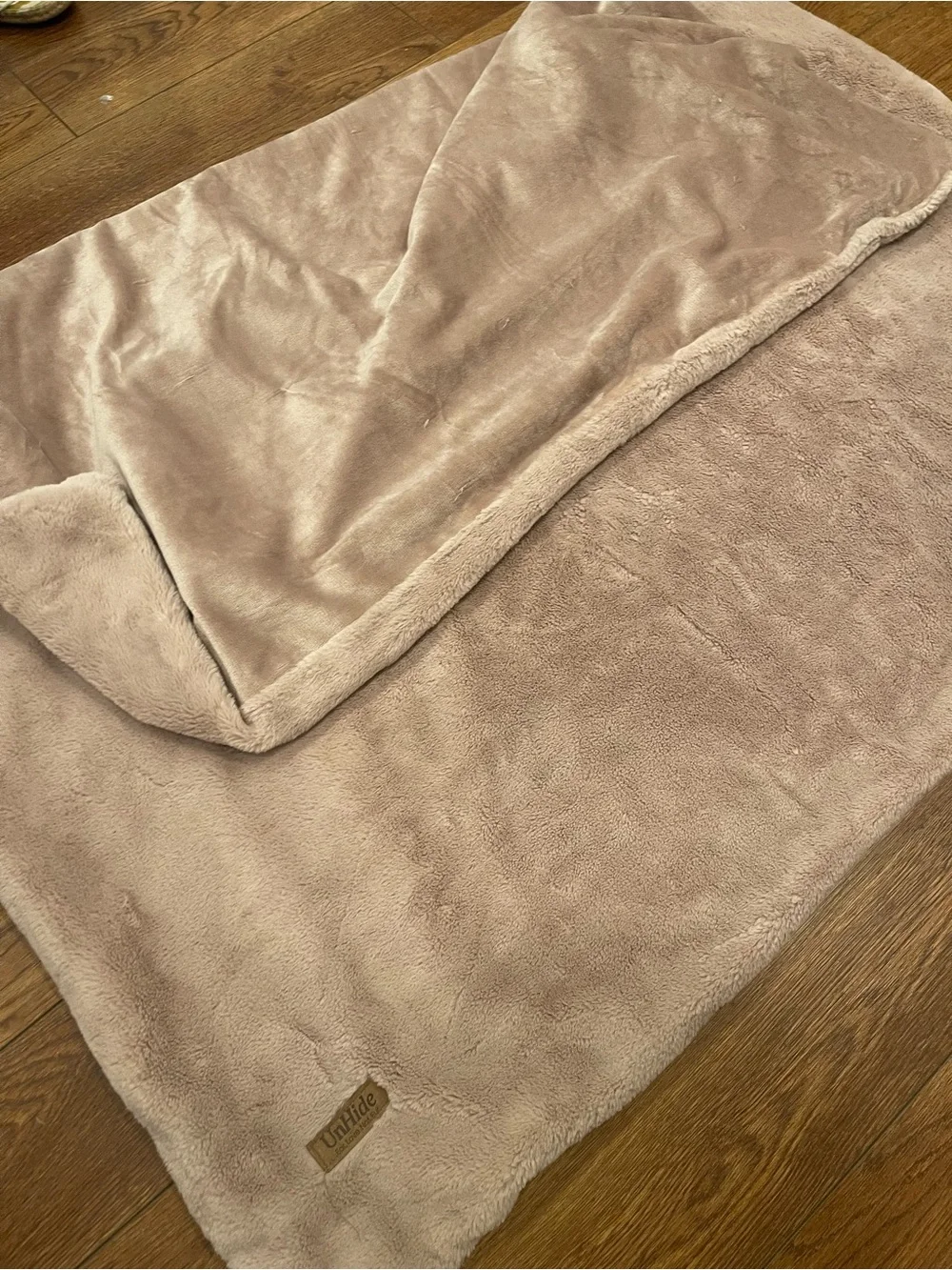 UnHide Plush Throw Blanket in Dusty Blush
